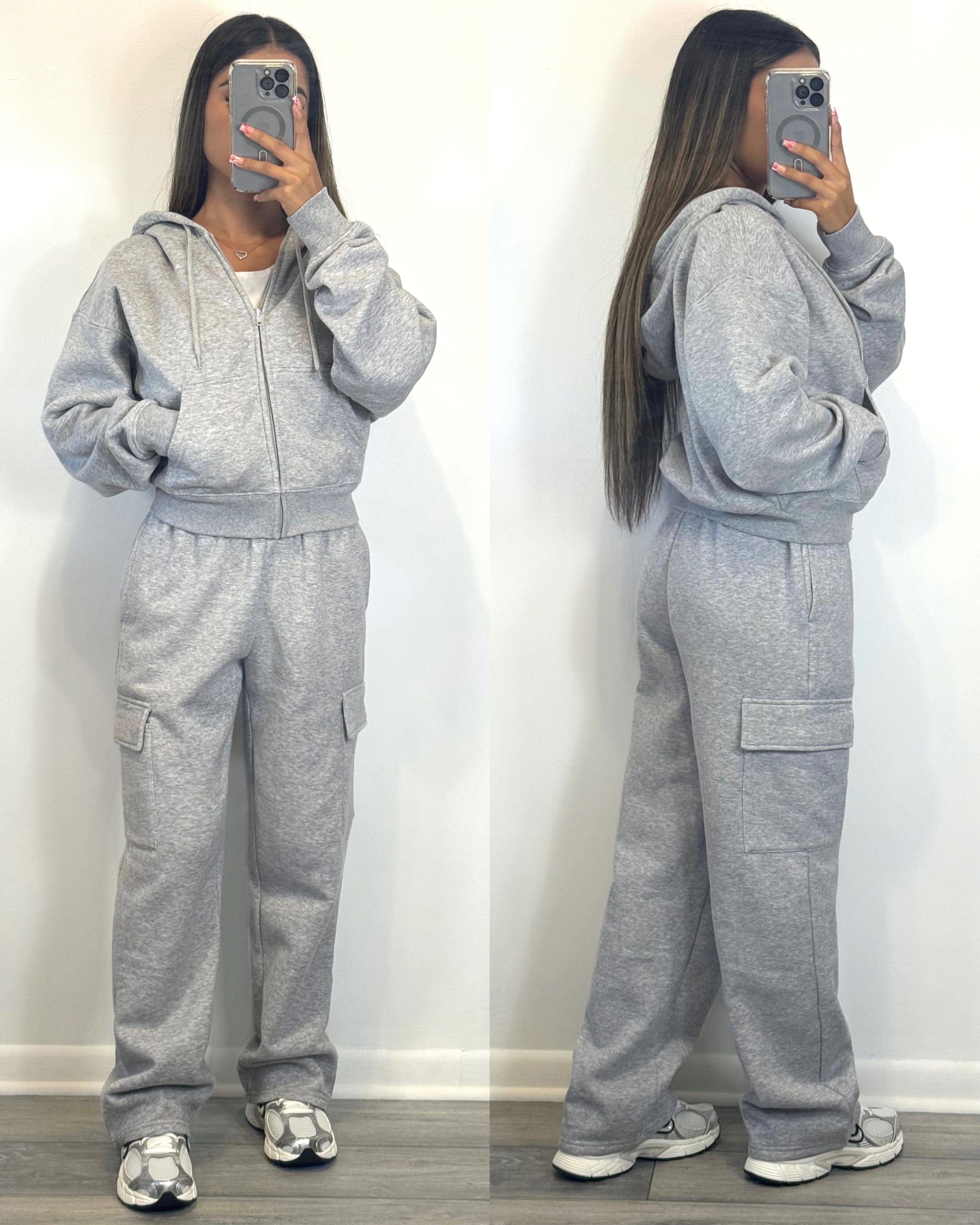 Cozy Cargo Set (Heather Gray)