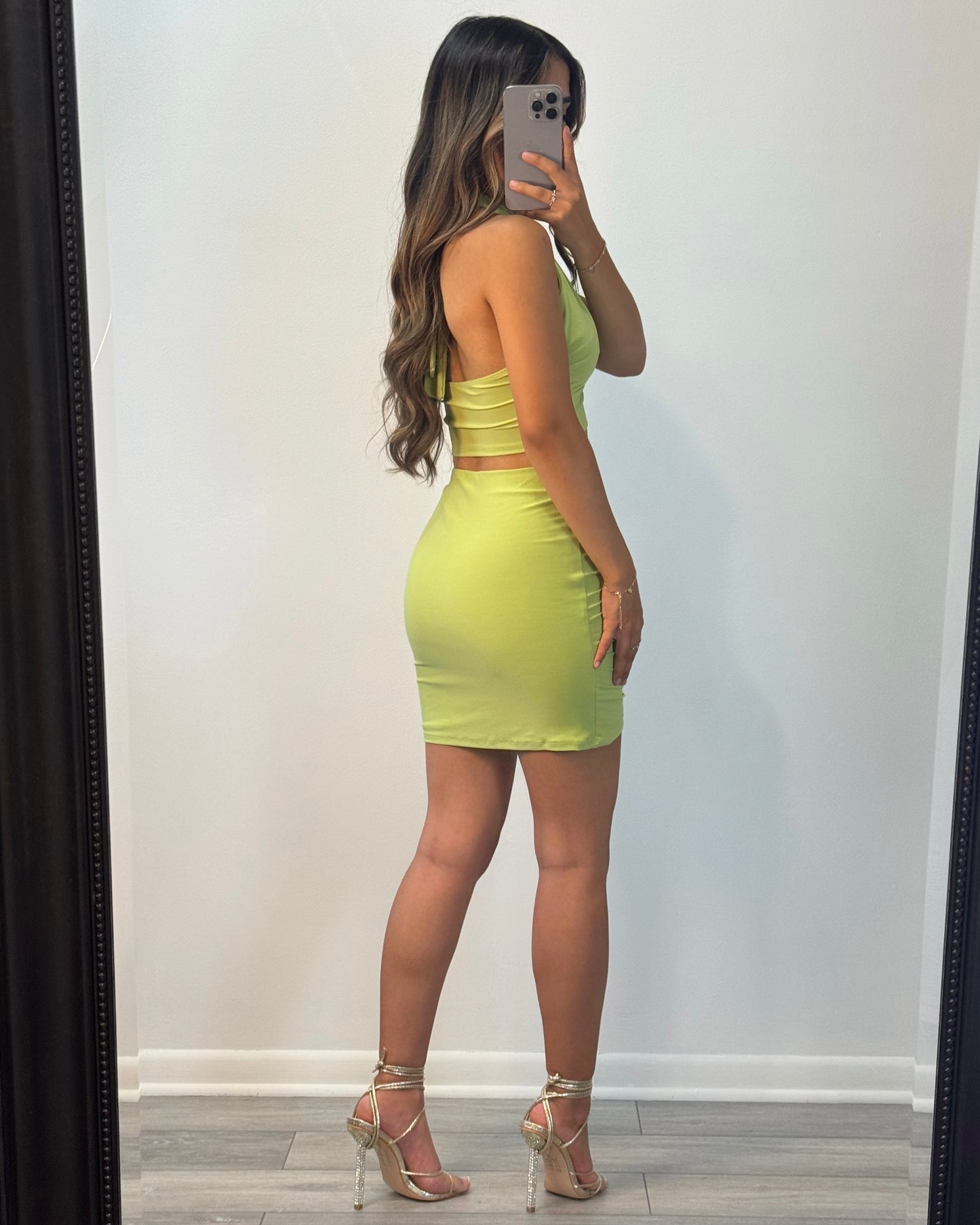Twist of Lime Skirt Set