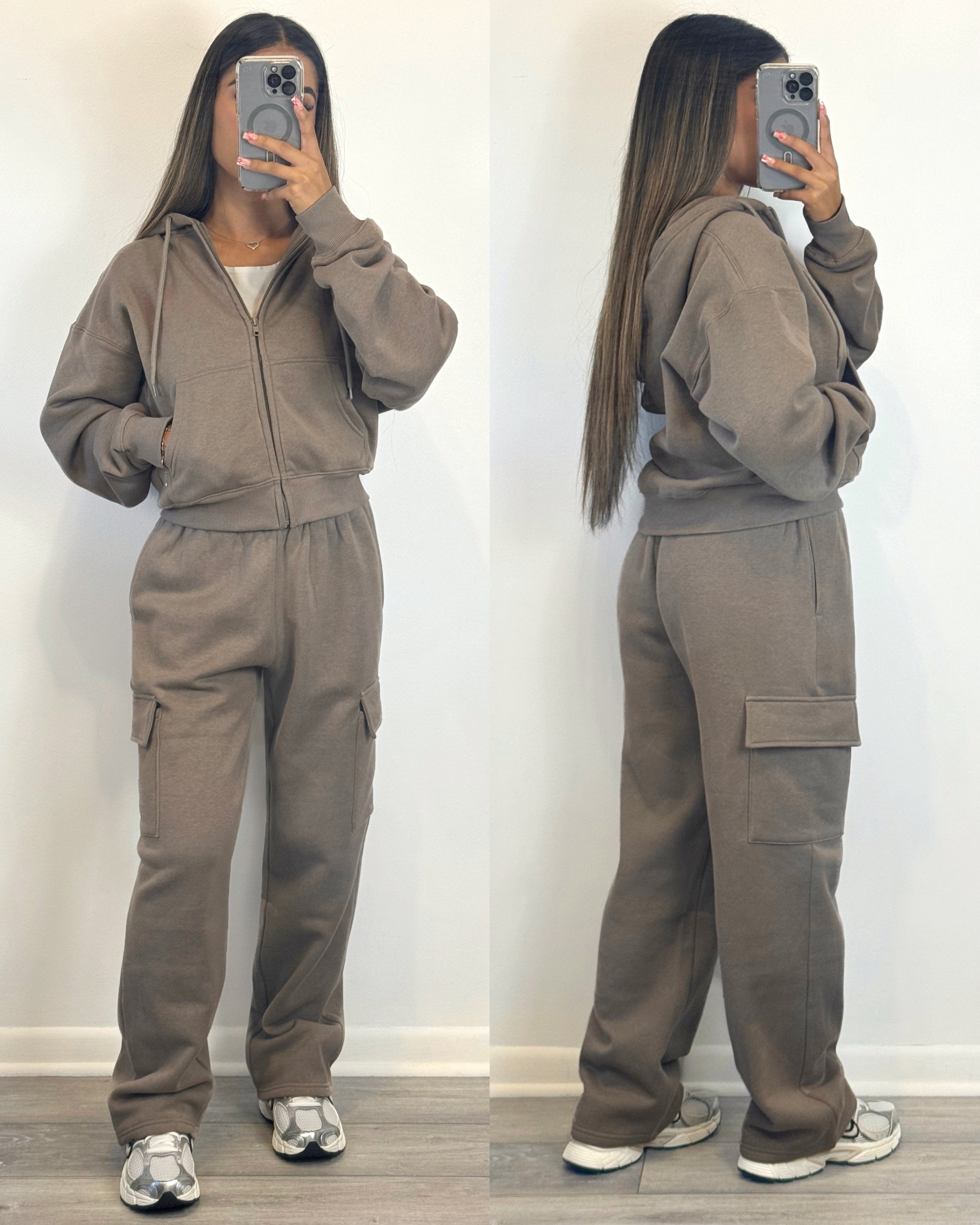 Cozy Cargo Set (Ash Mocha) – Vixen Luxxe