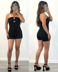 Mini Ruffle Romper (Black)
