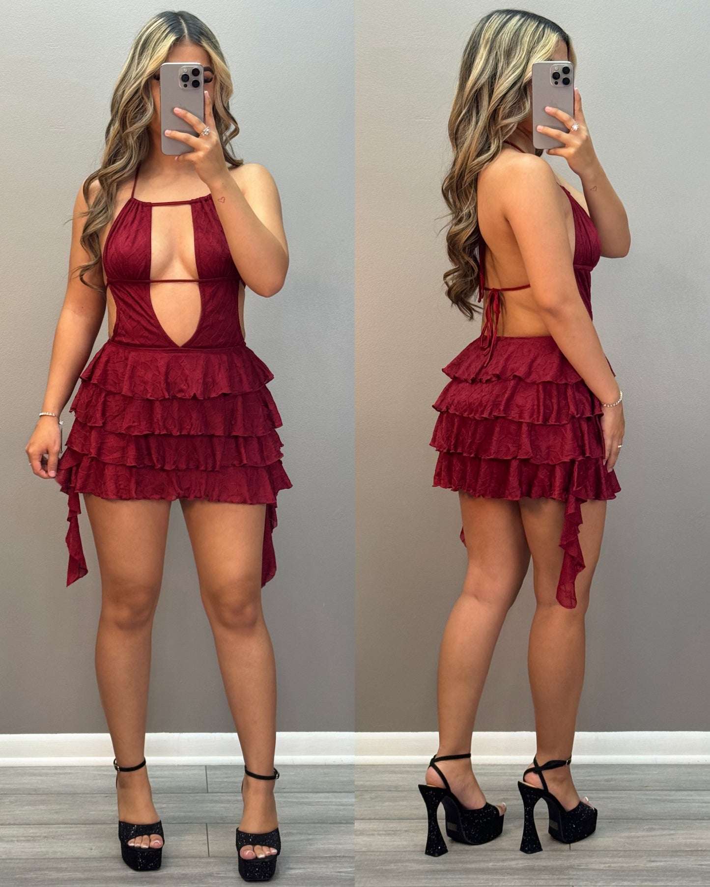 That Girl Mini Dress (Wine)