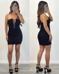 Glitter Ruched Dress