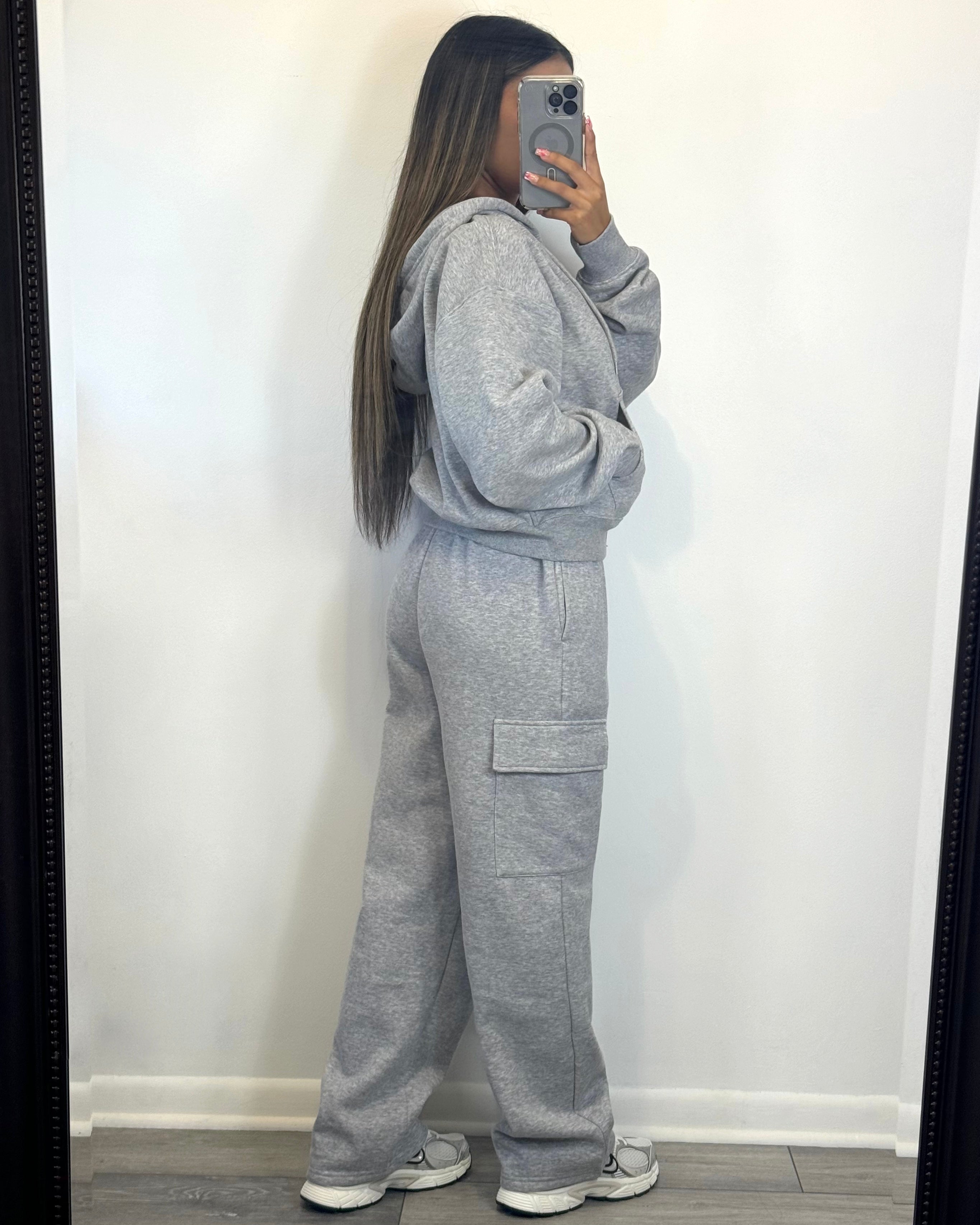 Cozy Cargo Set (Heather Gray)