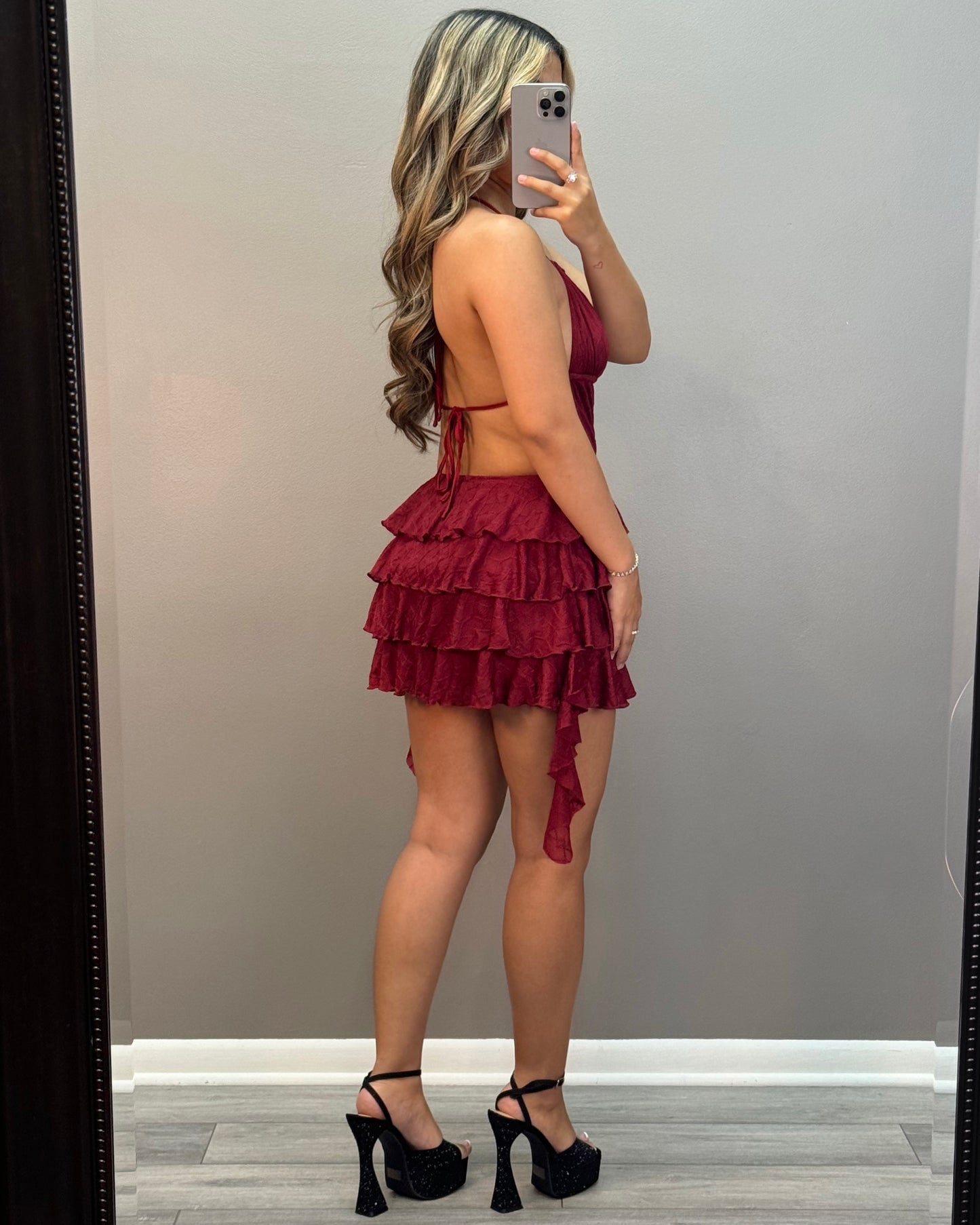 That Girl Mini Dress (Wine)