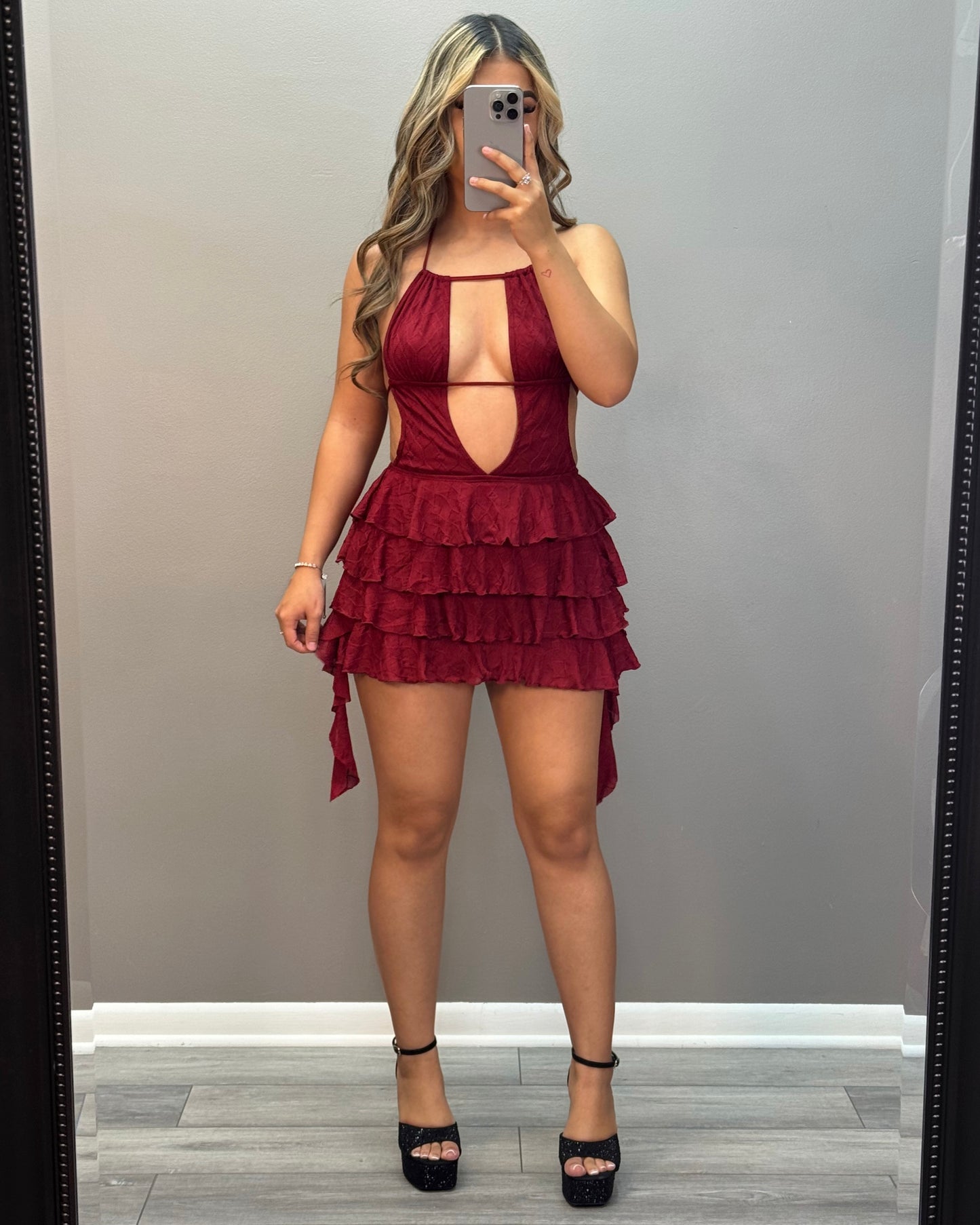 That Girl Mini Dress (Wine)