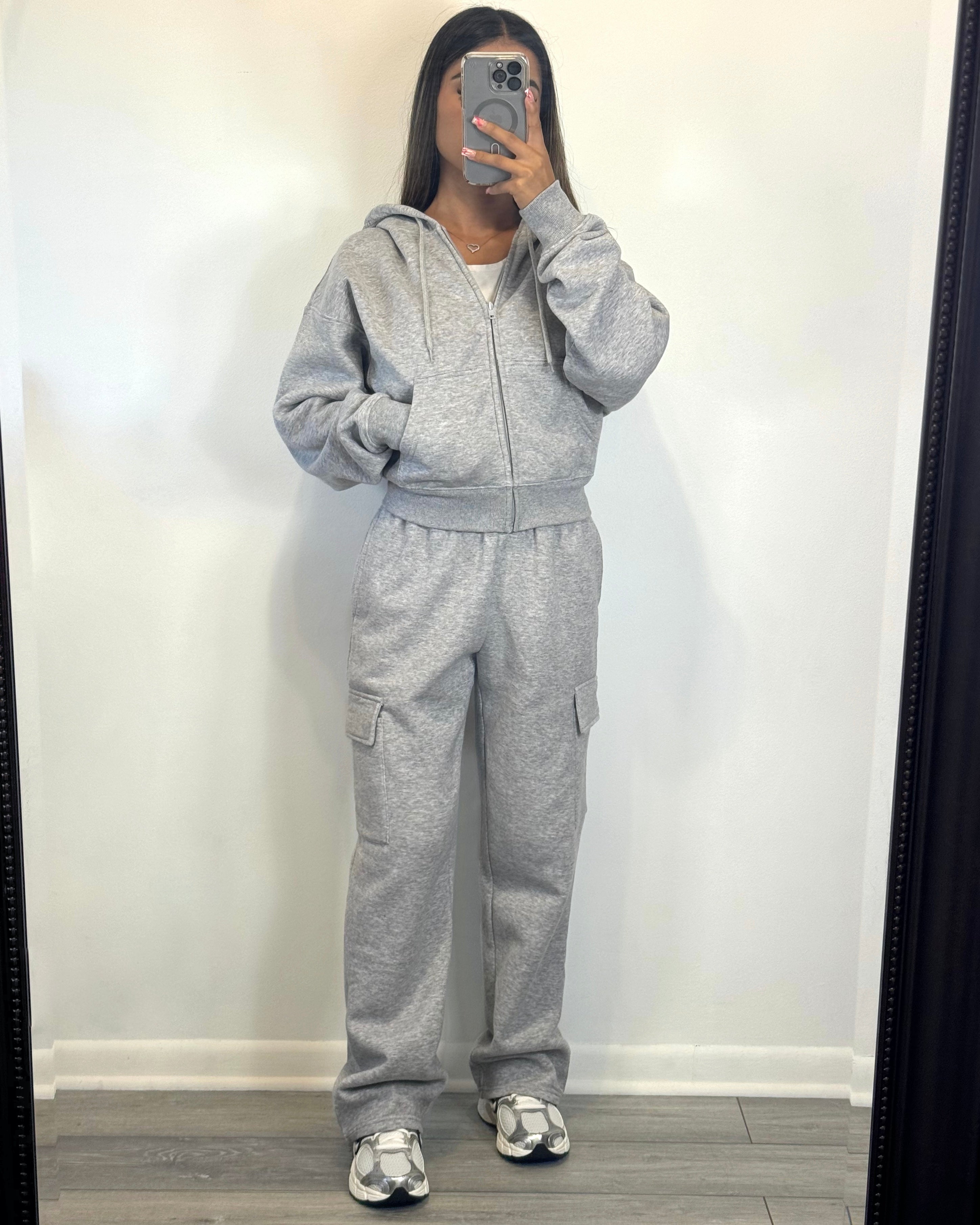 Cozy Cargo Set (Heather Gray)