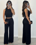 Classy Girl Pants Set (Black)