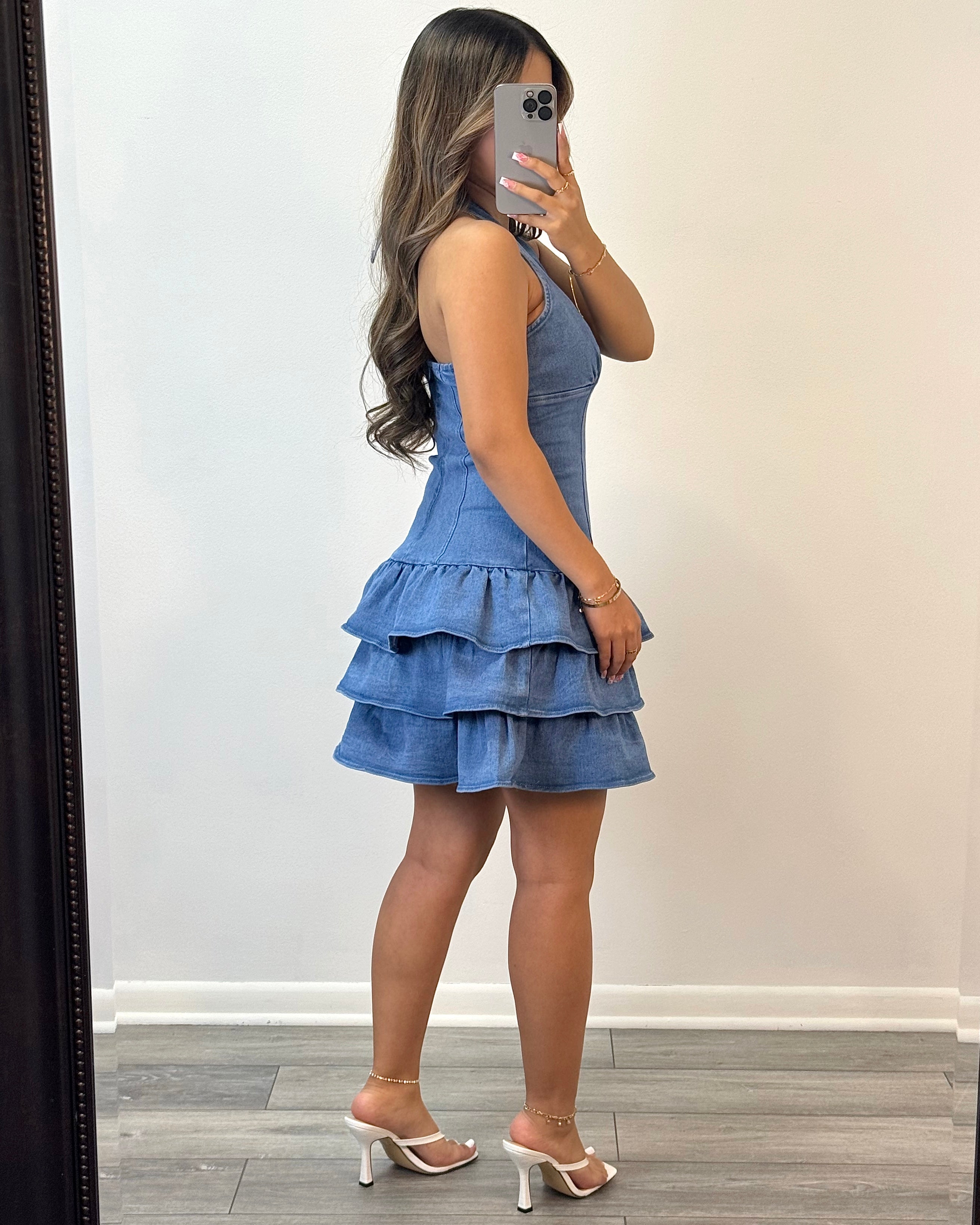 Feeling Cutesy Denim Dress