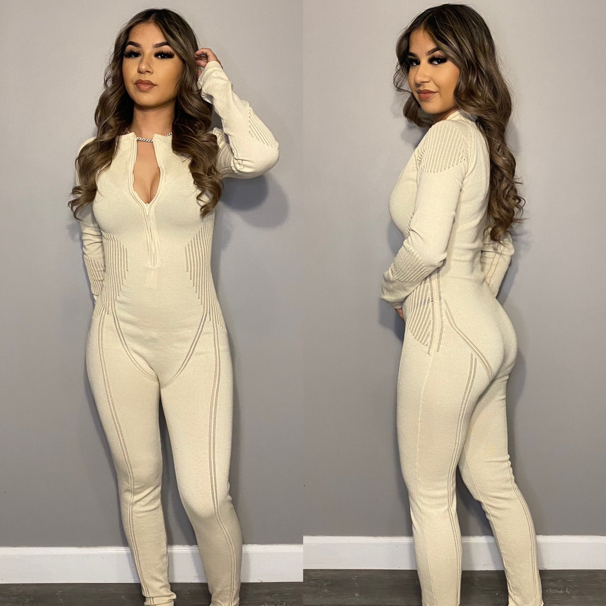 Hug My Curves Jumpsuit (CREAM)